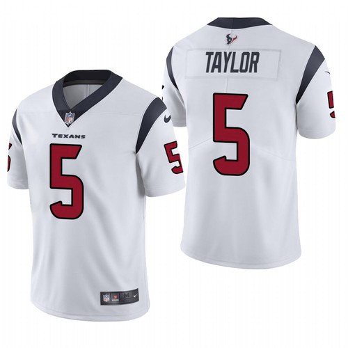 Men's White Houston Texans #5 Tyrod Taylor Vapor Untouchable Limited Stitched Jersey